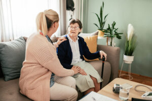 Home care helps seniors with chronic health condition management.