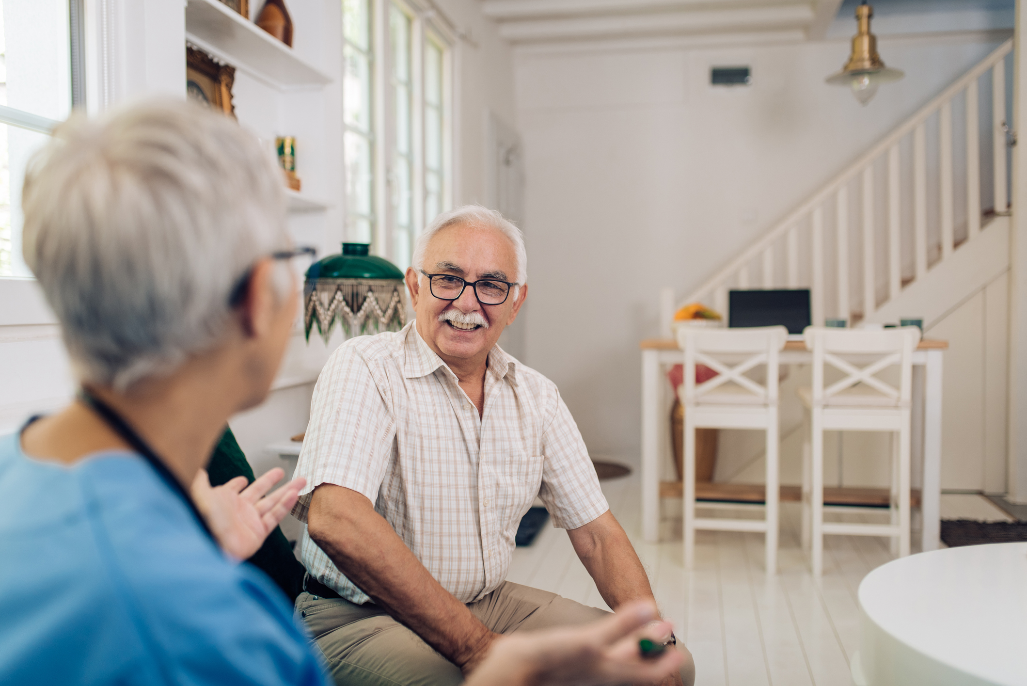 An in-home care consultation offers help when caring for aging parents.